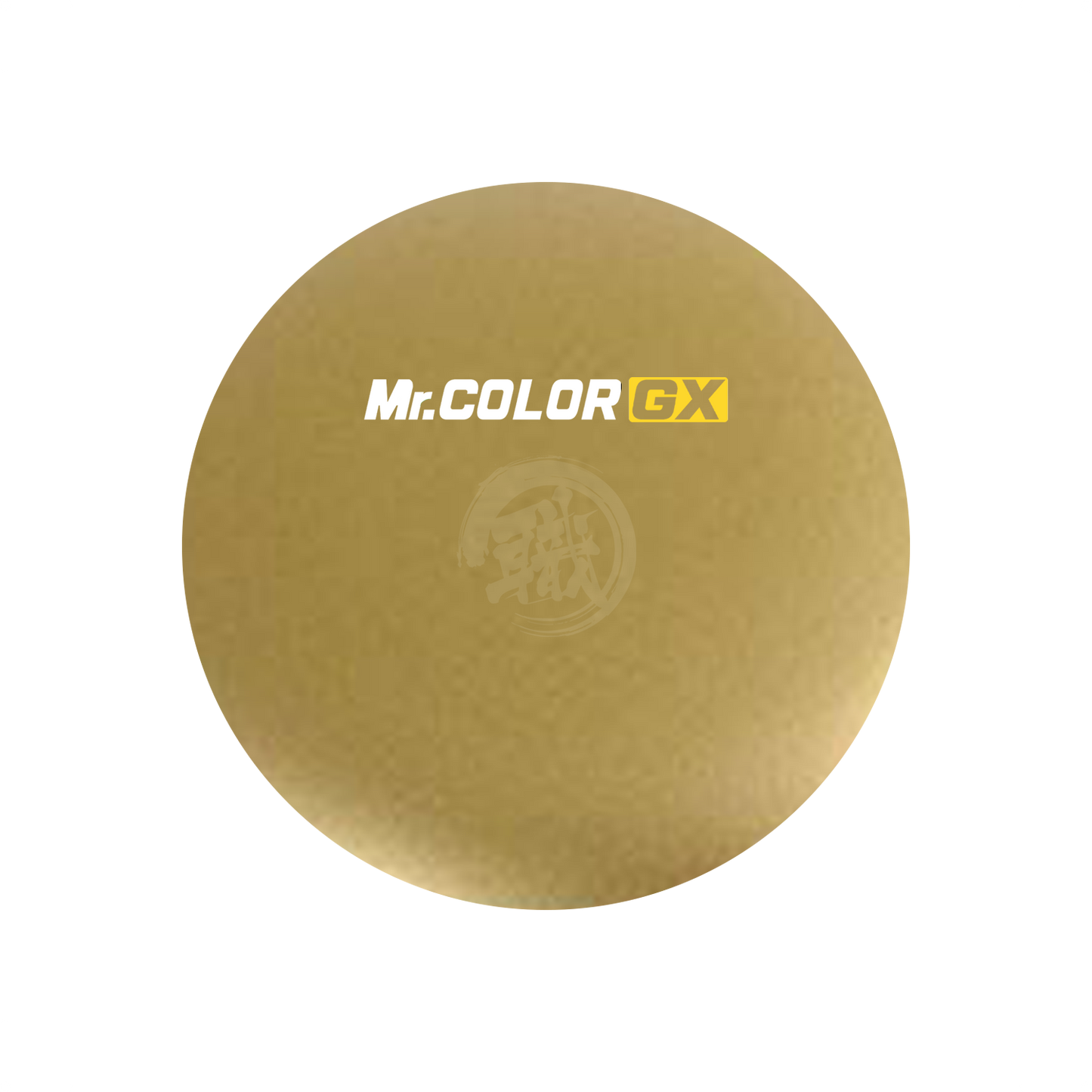 GX Creos GX210 Blue Gold paint in a container, showcasing the vibrant blue and gold metallic colors of the GSI Creos brand.