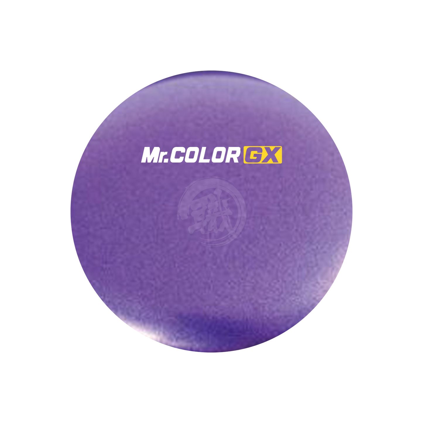 GX Creos GX207 Violet metal paint in a jar, showcasing the vibrant, metallic purple finish of the GSI Creos paint product.