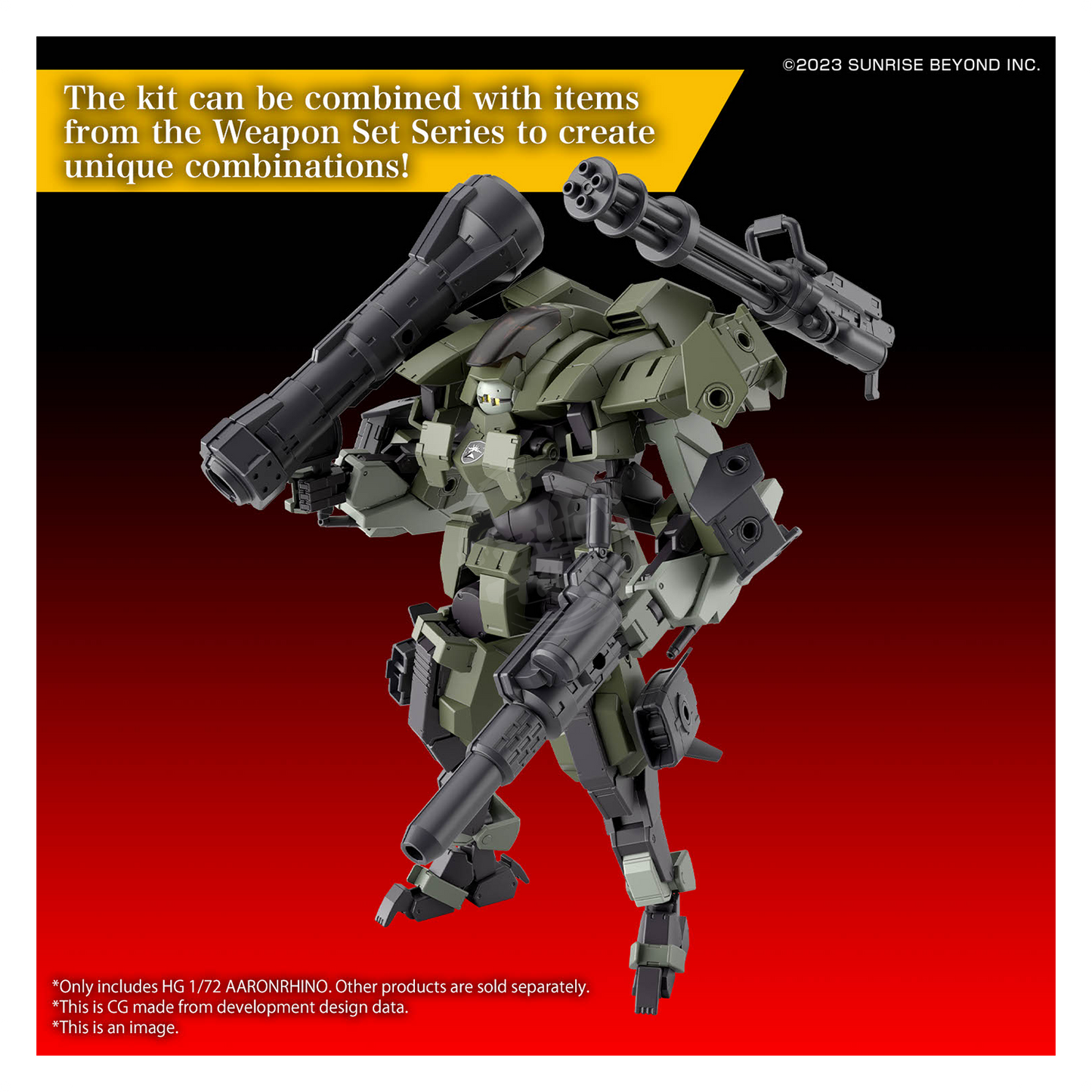 HG Aaronrhino - ShokuninGunpla