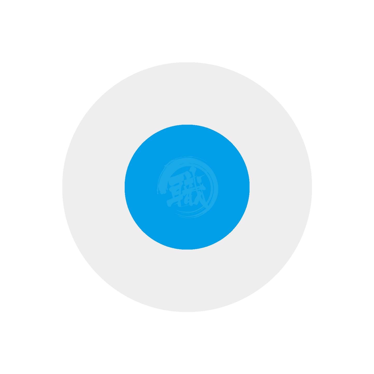 Blue paint swatch labeled Clear Blue by GSI Creos, showing smooth, vibrant blue color sample for art and craft projects.