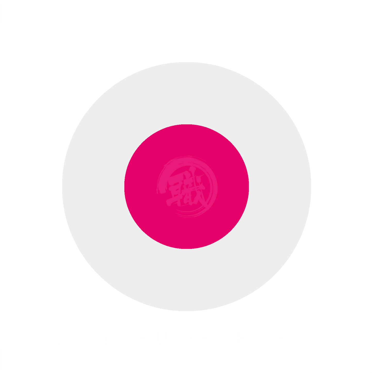 Bright fluorescent pink paint by GSI Creos, showing a smooth, vibrant liquid in a container ready for application.