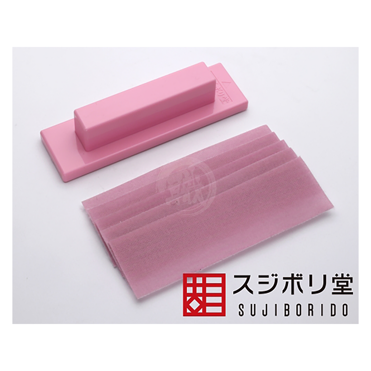 Pink Magic Holder sanding tool by Sujiborido, designed for easy grip and versatile sanding applications.