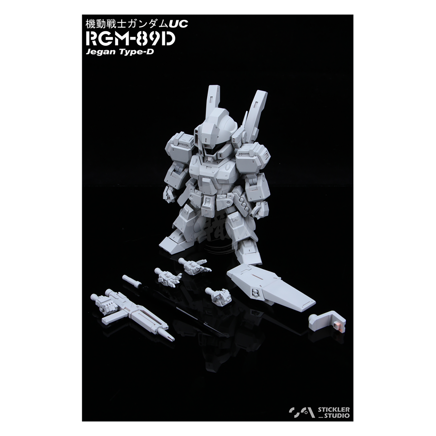 Stickler Studio - SD Jegan Type-D Resin Conversion Kit - ShokuninGunpla