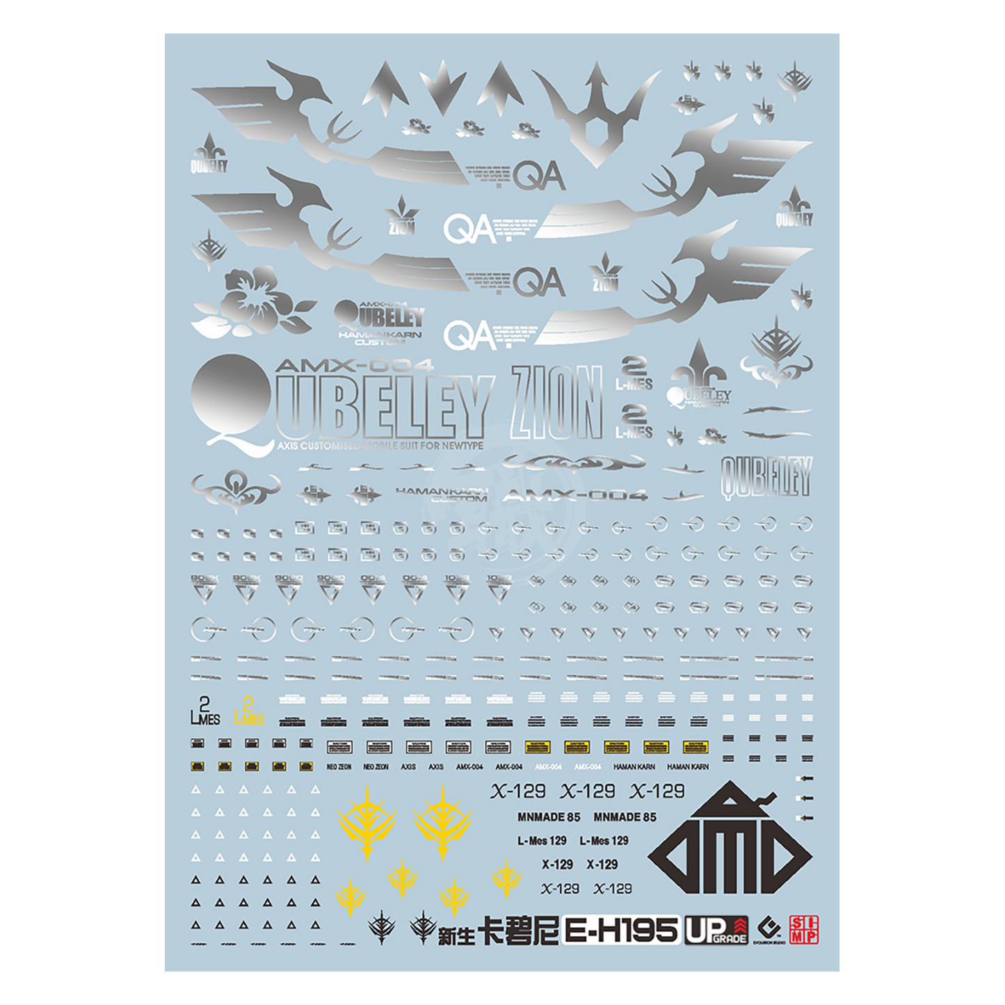 HG Qubeley Waterslide Decals - ShokuninGunpla