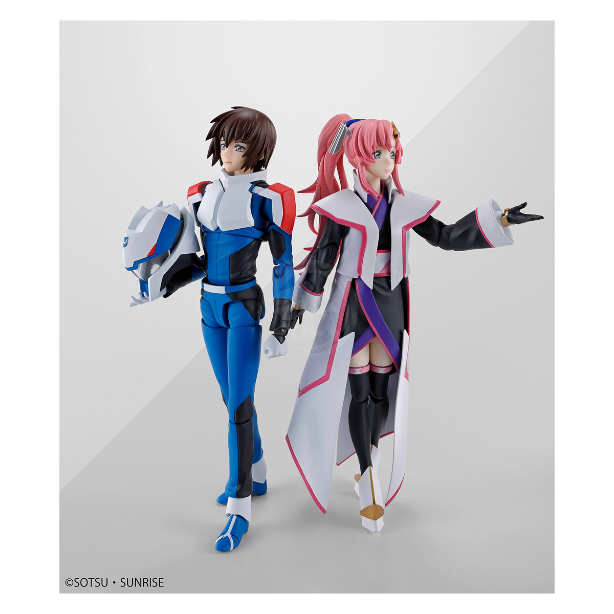 Bandai S.H.Figuarts Kira Yamato figure in Compass Pilot Suit from Mobile Suit Gundam Seed Freedom, showcasing detailed costume and pose.