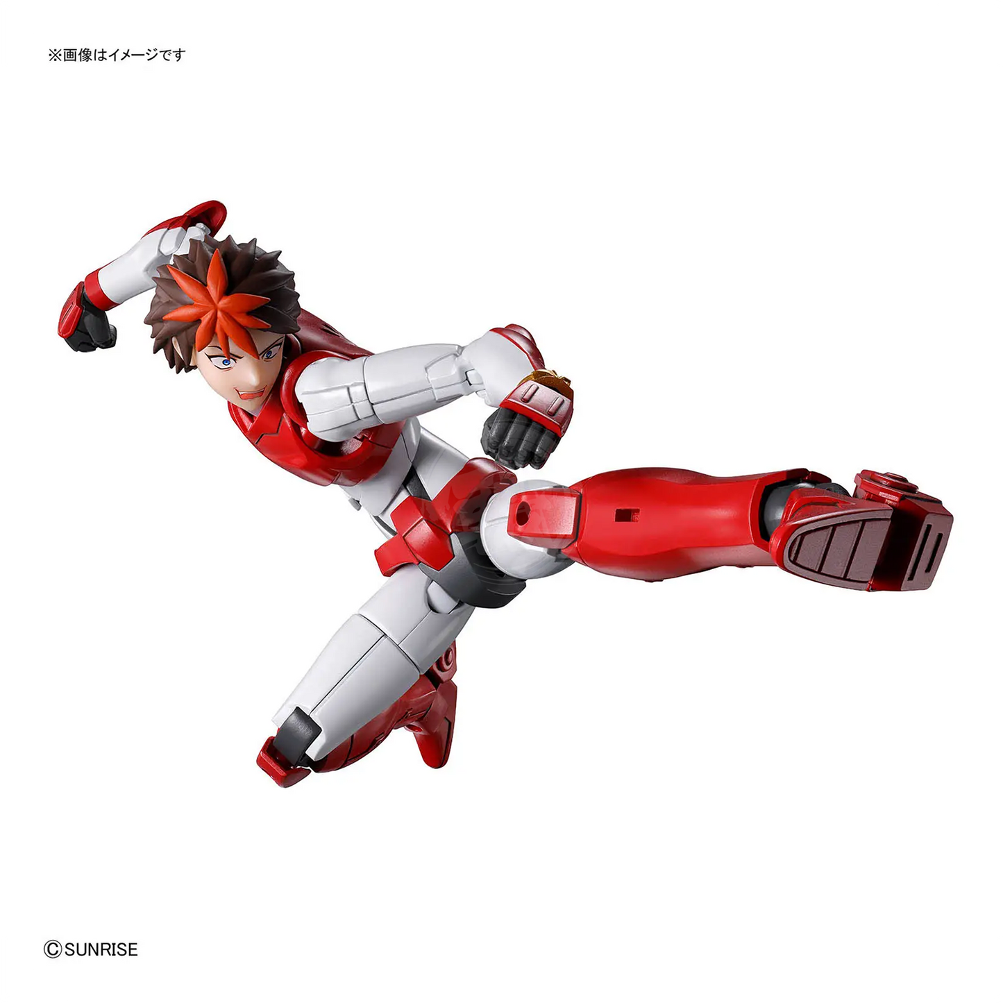 Bandai 30MF Yoroi-Shinden Samurai Troopers Gai of the Heat model kit featuring detailed armor and dynamic pose.