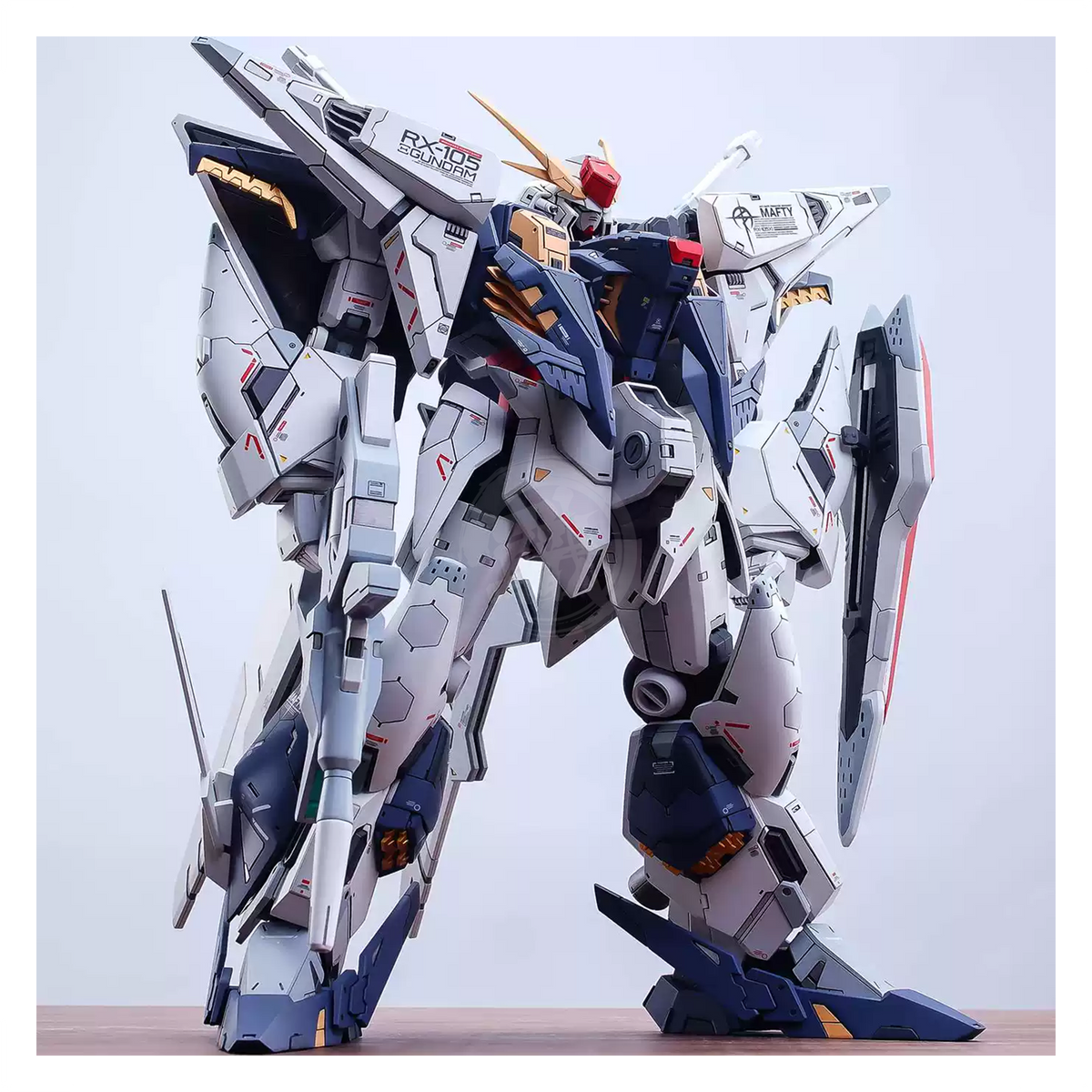 HG Xi Gundam resin conversion kit from Galaxy Hobby Shop featuring detailed resin parts on a white background.