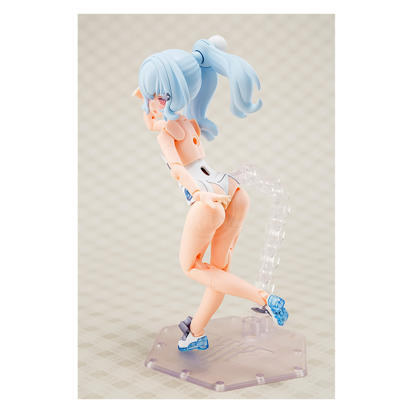 Kotobukiya Puni Mofu Yuki Tu model kit featuring a cute, plush-like snow-themed character with detailed design.