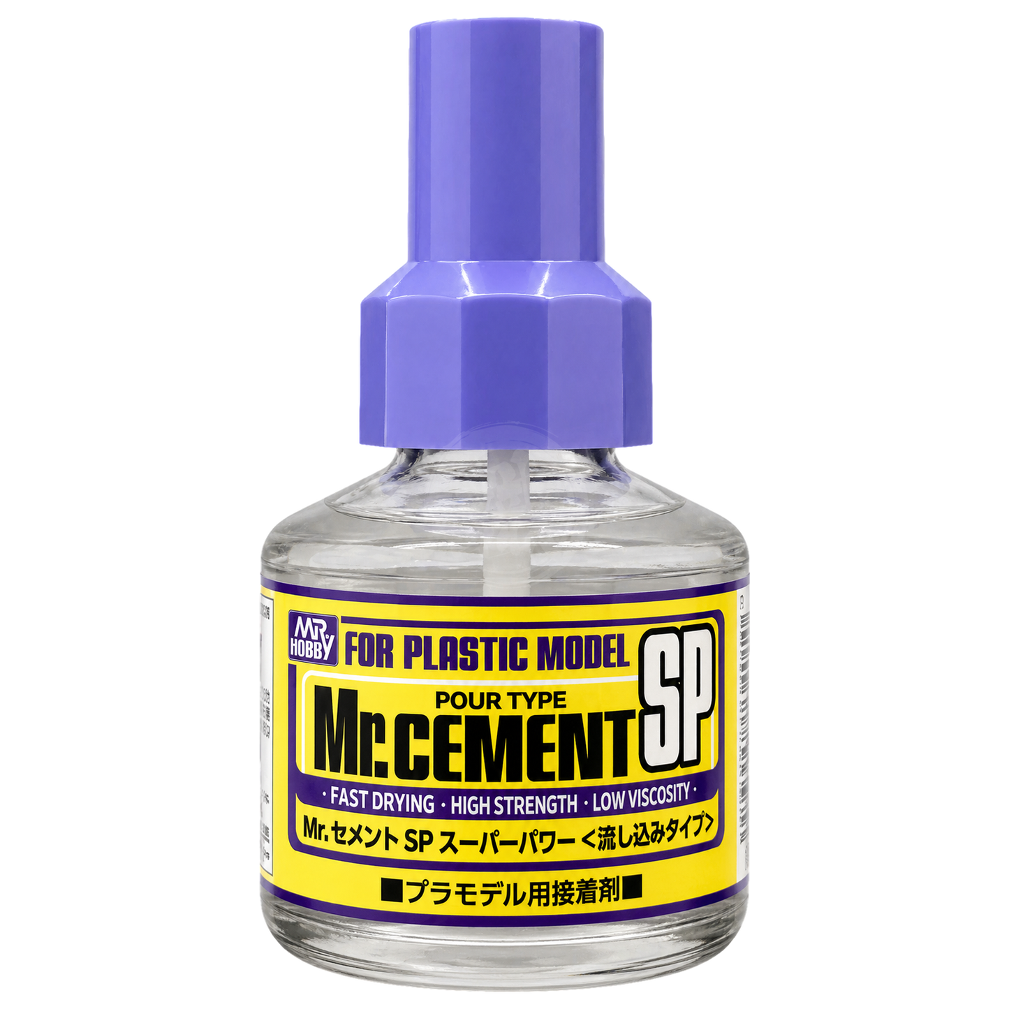 GSI Creos Mr.Cement SP, a tube of cement for model assembly, with applicator tip for precise application on plastic model kits.