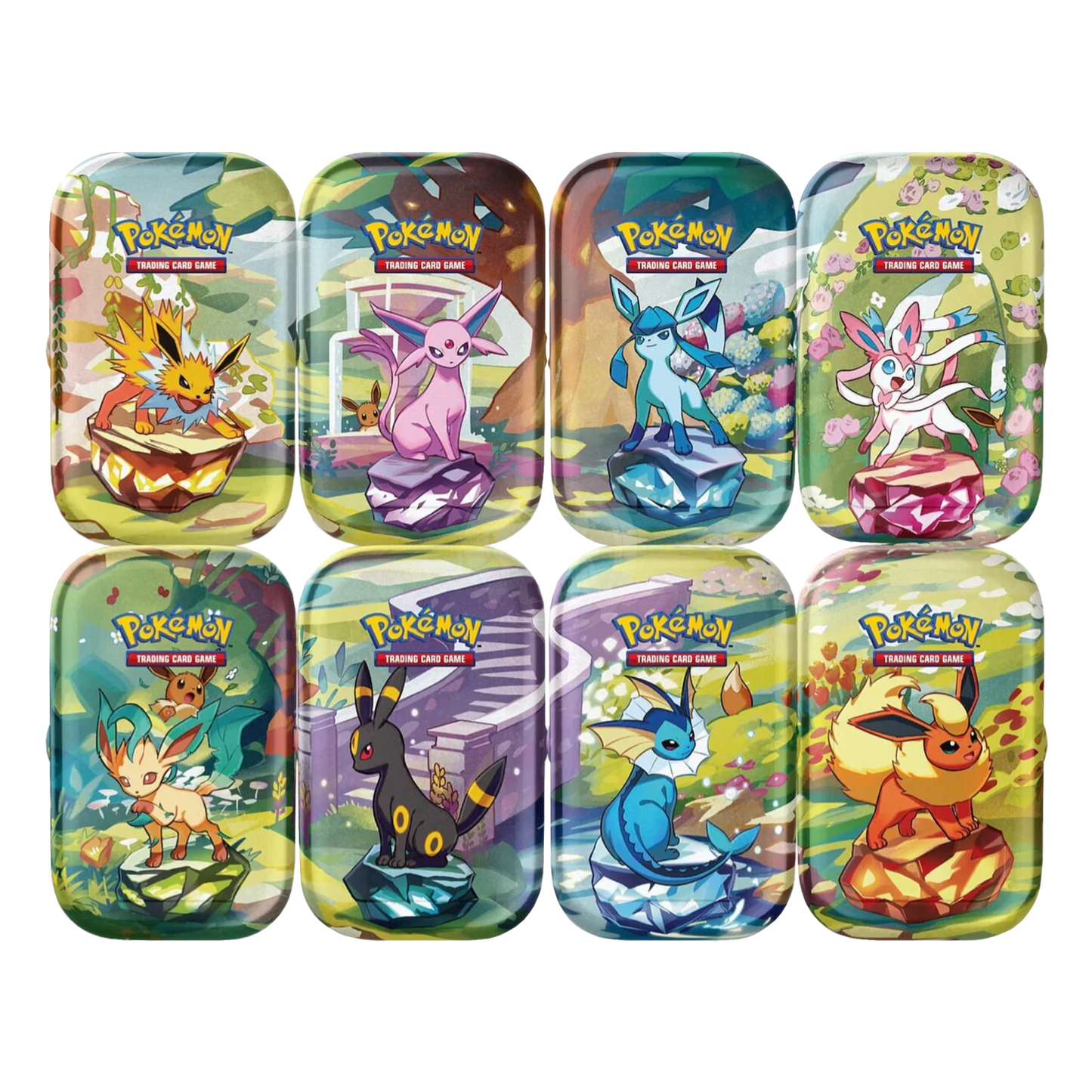 Prismatic Evolutions Mini Tin Display