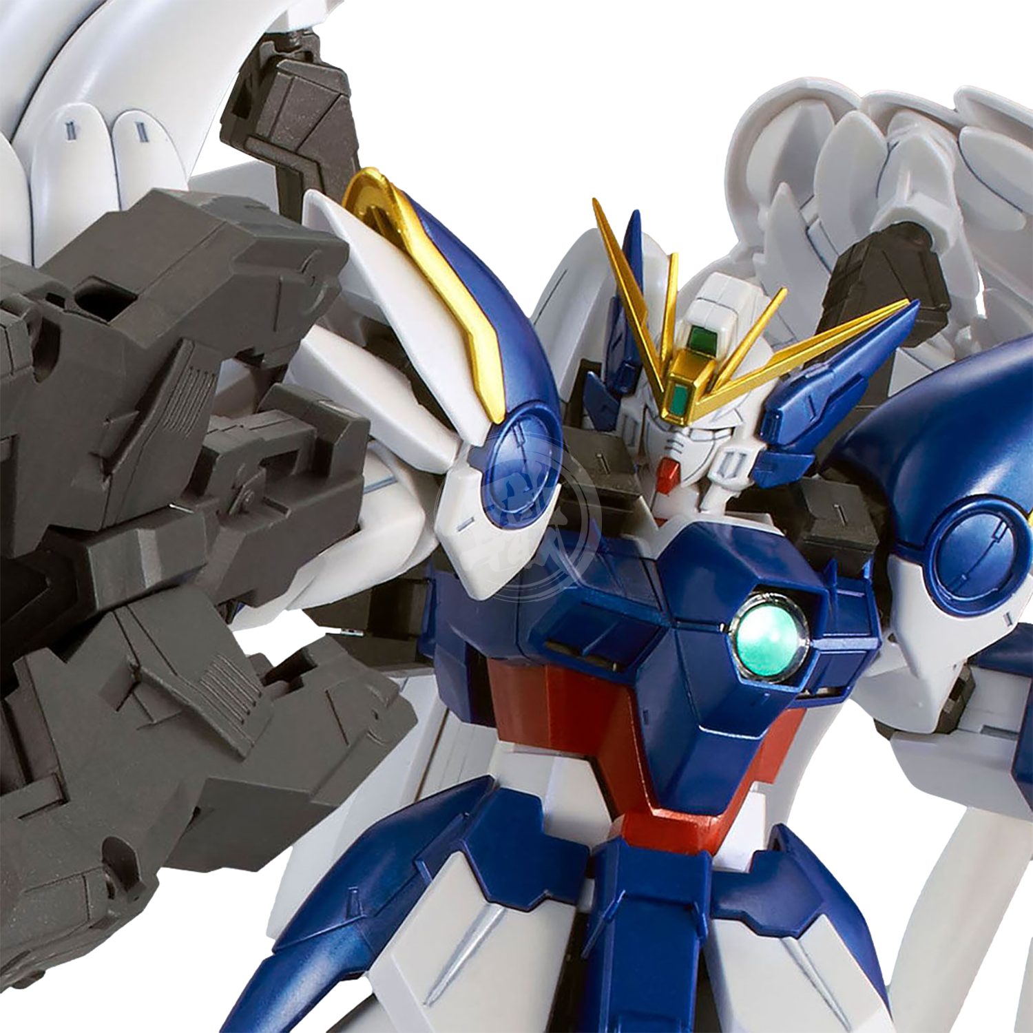 Premium Bandai 1/100 Scale Master Grade Wing Gundam Zero EW + Drei