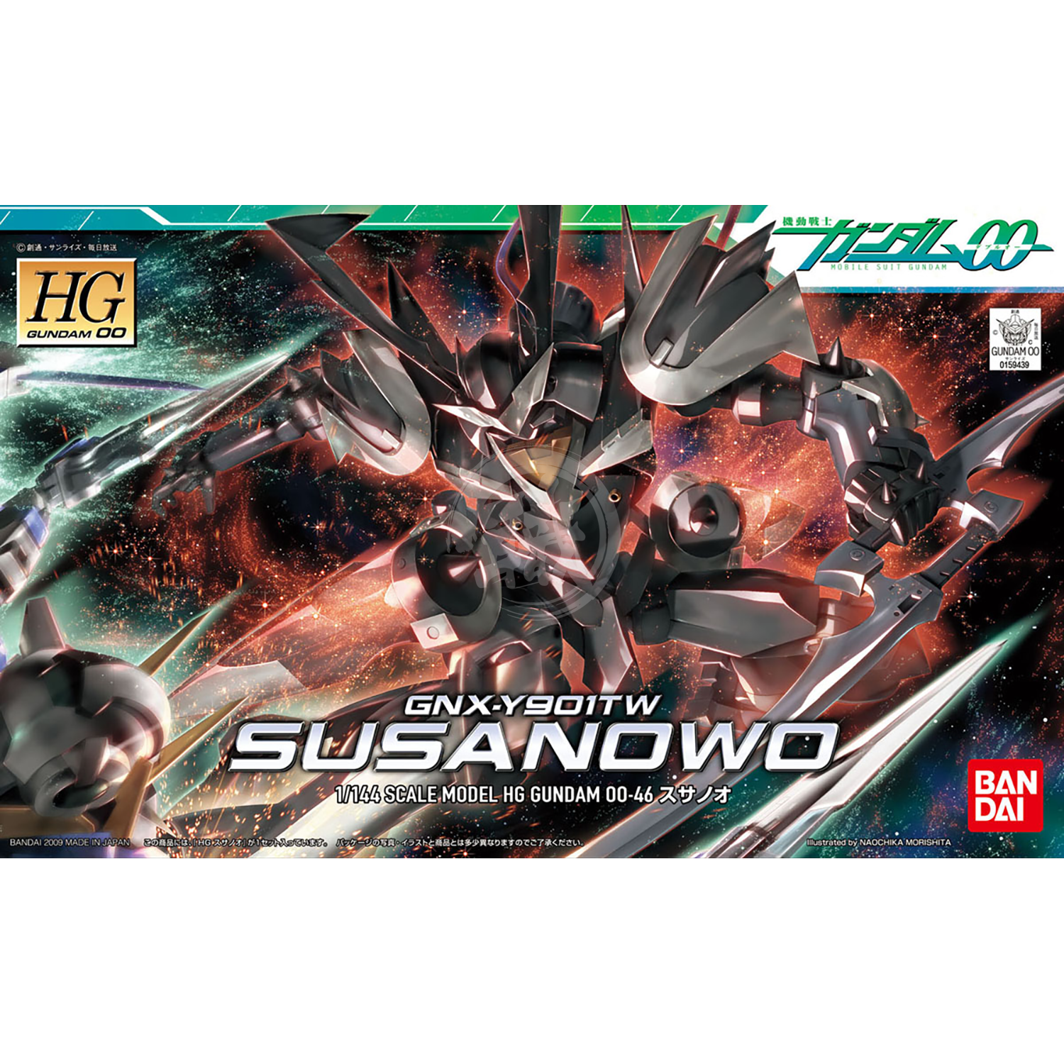 Bandai 1/144 Scale High Grade GNX-Y901TW Susanowo Bandai 1/144 Scale High Grade GNX-Y901TW Susanowo