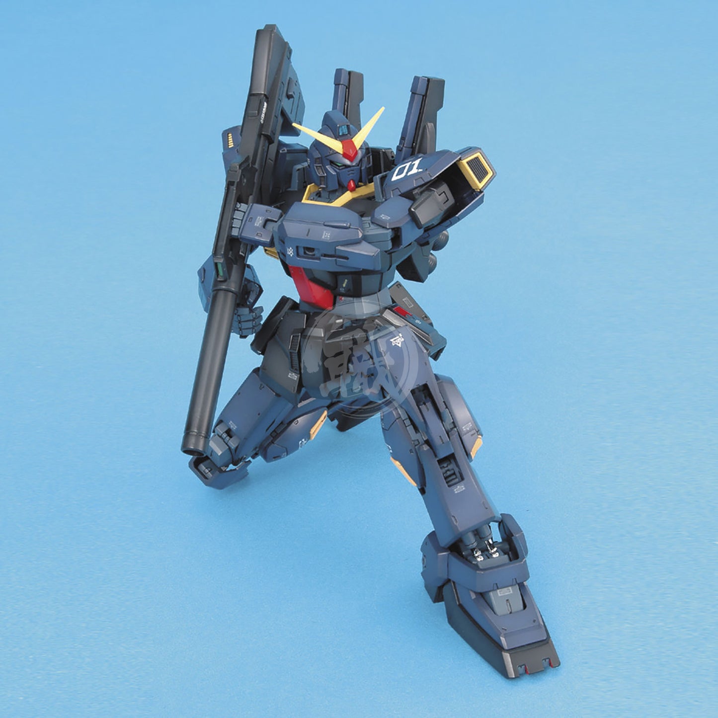 Bandai MG RX-178 Gundam Mk-II Titans Ver. 2.0 model kit with detailed armor and articulation, assembled and posed.