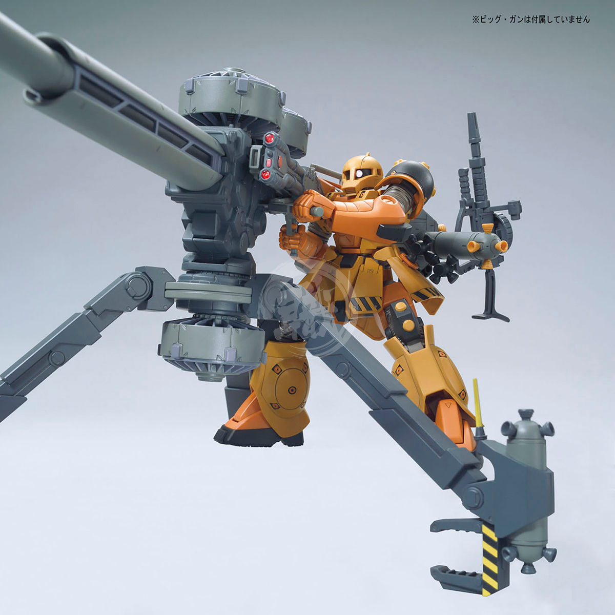 Bandai HG Zaku I Gundam Thunderbolt Ver. model kit, detailed plastic model with green armor and weapon accessories.