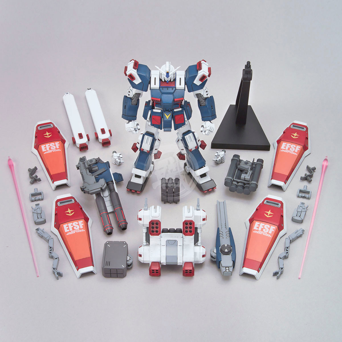 Bandai HG Full Armor Gundam model kit from Gundam Thunderbolt, featuring detailed armor and poseable articulation.