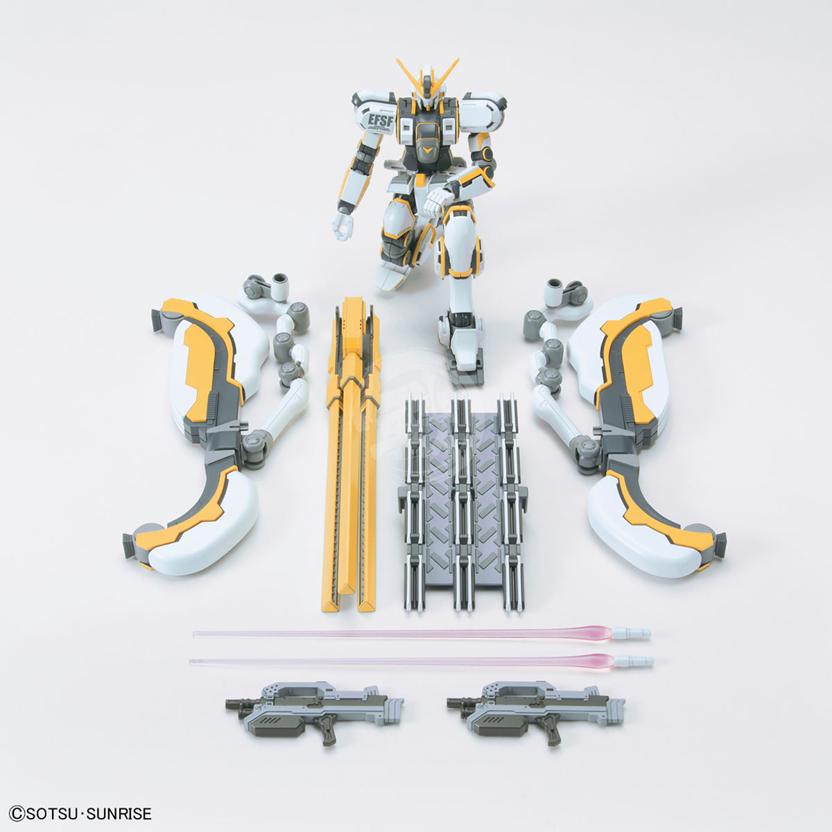 Bandai HG Atlas Gundam model kit from Gundam Thunderbolt Ver. featuring detailed plastic parts and intricate design.