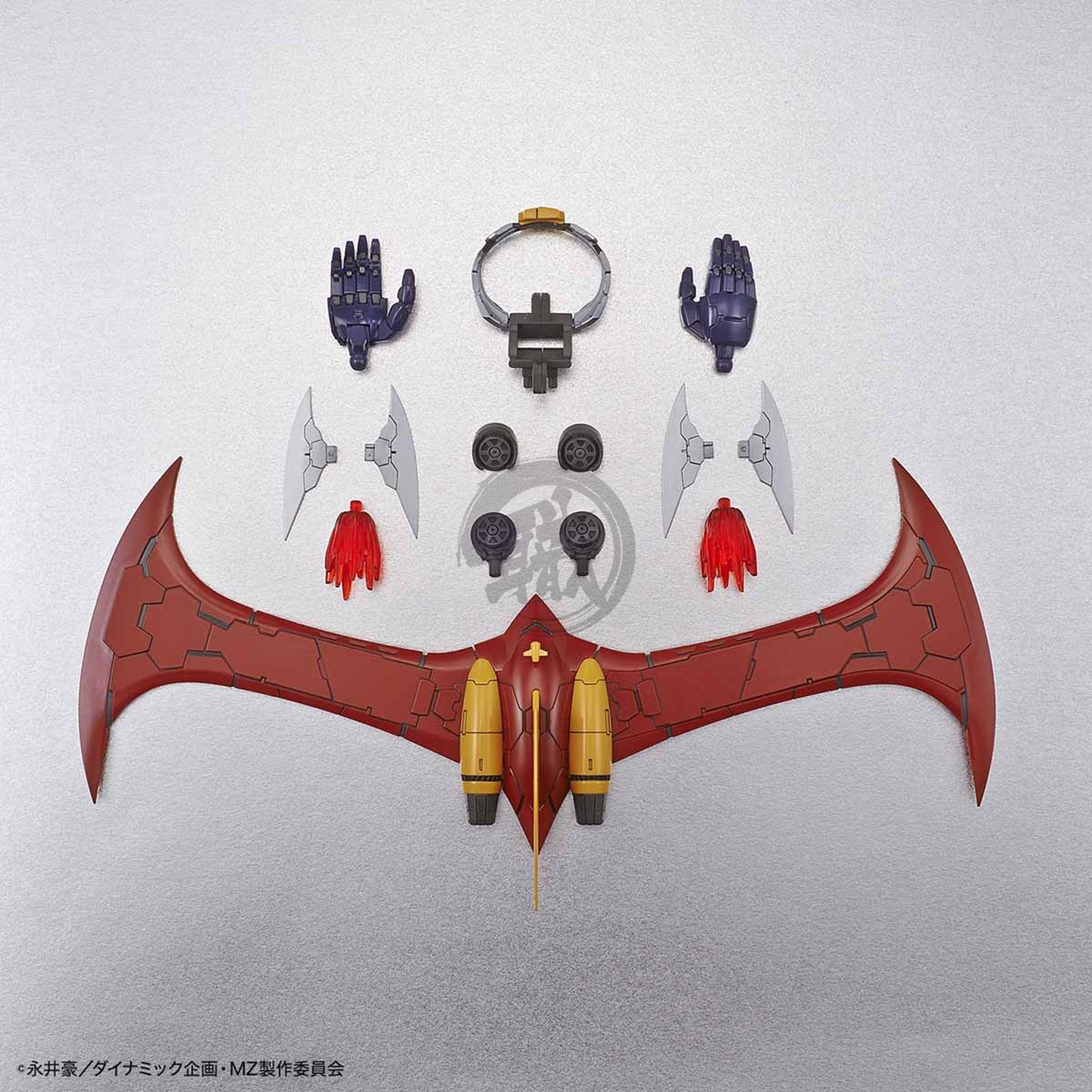 Bandai Mazinger Z Infinity Ver. model kit featuring detailed parts and vibrant colors of the classic robot from Mazinger Z series.
