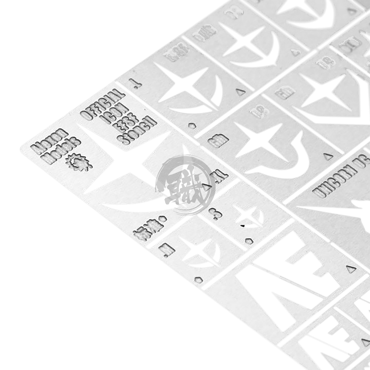 Alexen Model Earth Federation airbrushing stencil for coloring tools, featuring detailed Earth Federation design for spray painting projects.