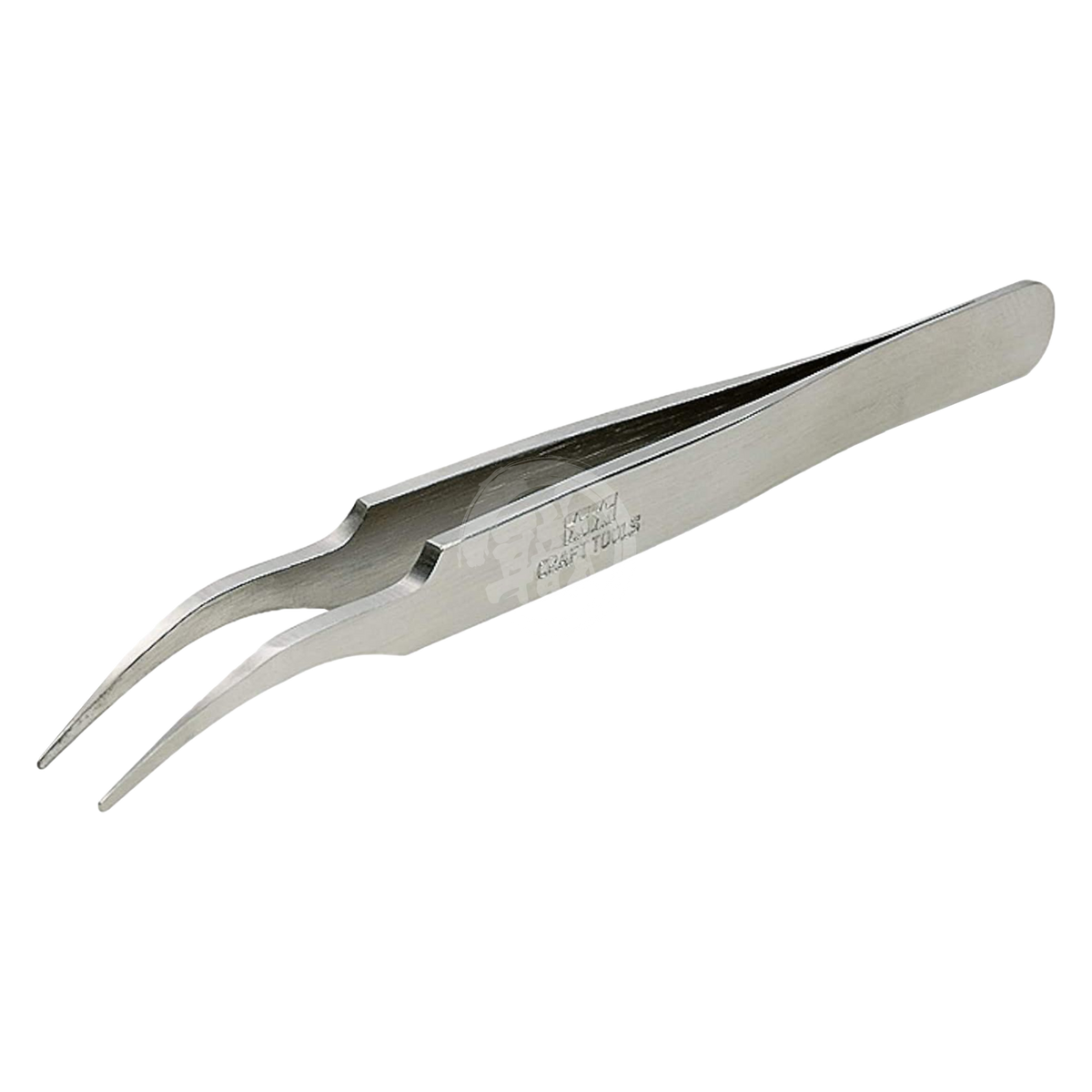 Tamiya HG angled tweezers with round tips, coloring tools for precise handling and detail work in model building.