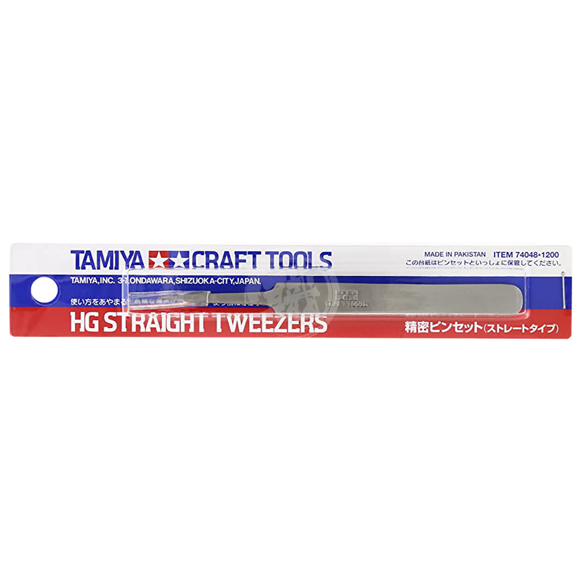 Tamiya HG Straight Tweezers for modeling and coloring tools, with fine tips for precise handling of small parts and details.