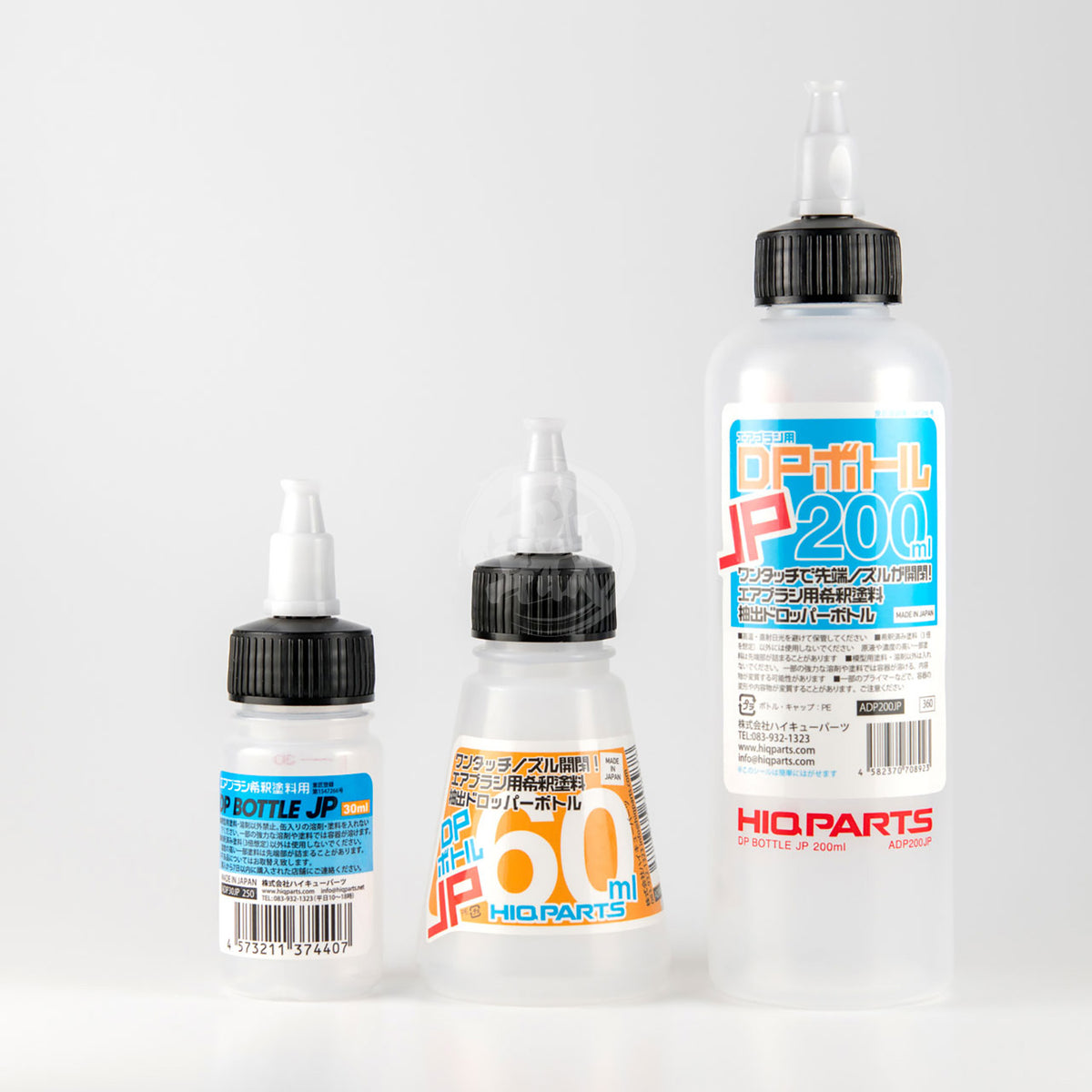 HIQParts DP Bottle JP 30ml coloring tool with a clear plastic container and precise nozzle for detailed coloring applications.