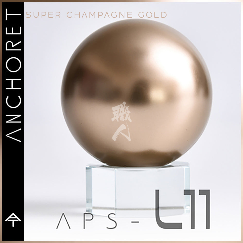 AnchoreT Super Champagne Gold paint can, featuring a smooth metallic finish, with the product label visible on the container.