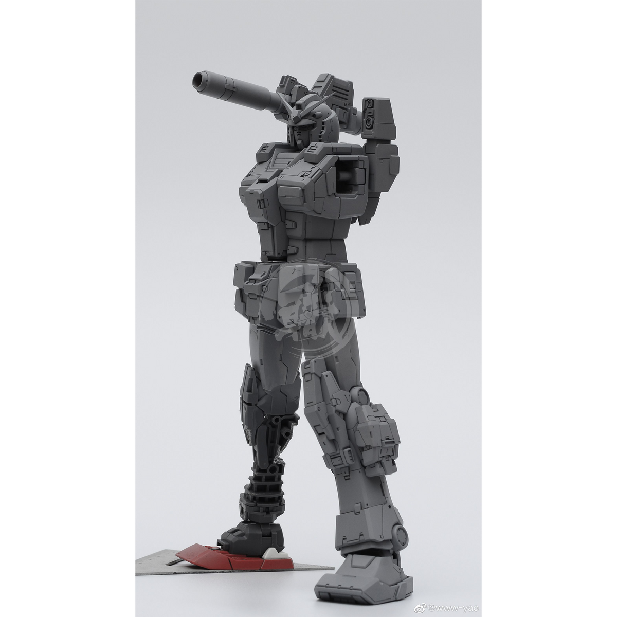 MG FX-78-1 Full Armour Gundam resin conversion kit by Lemon Studio displayed with detailed armor parts and resin components.