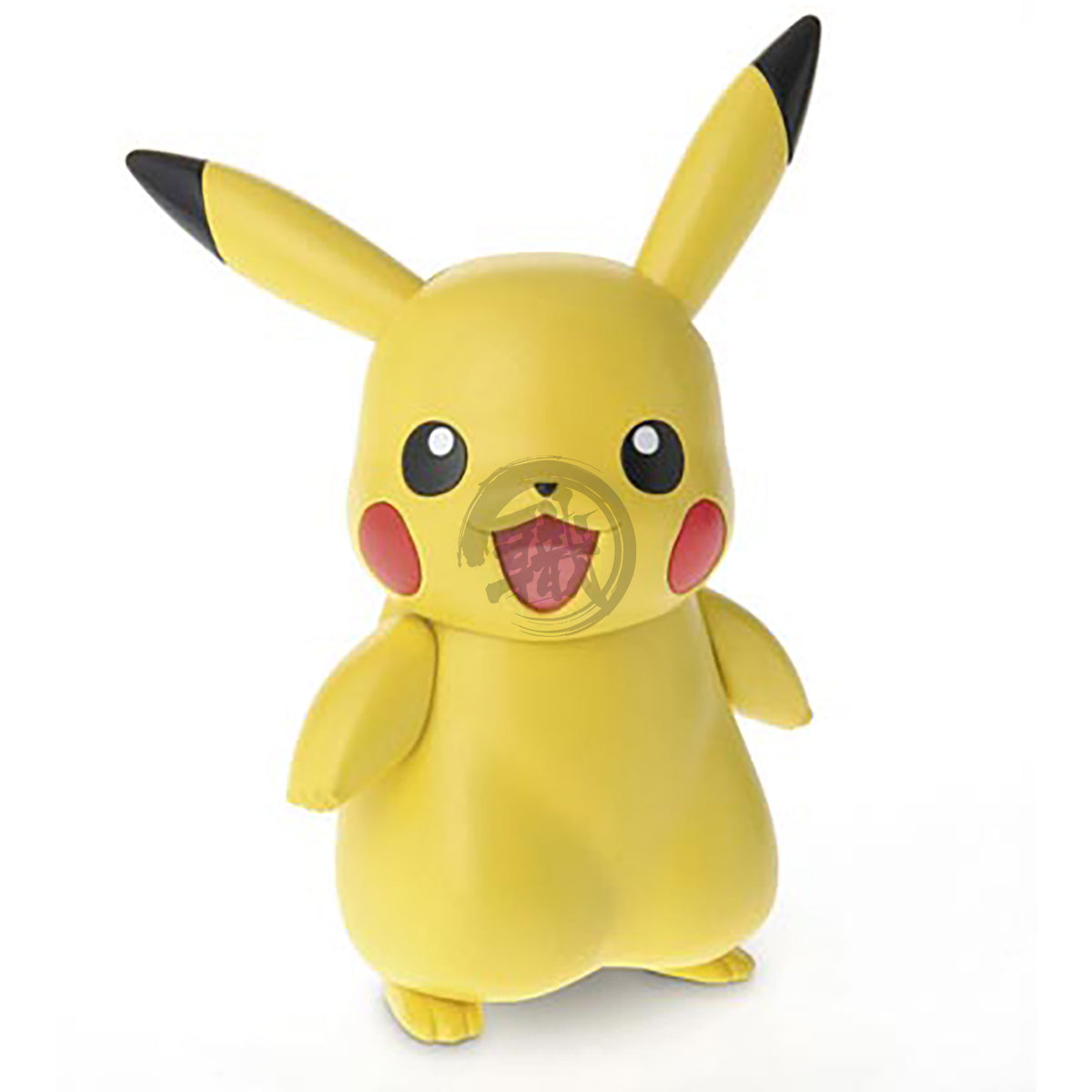 Bandai Pokémon Pikachu model kit assembled figure with detailed yellow and black design, ready for display or collection.