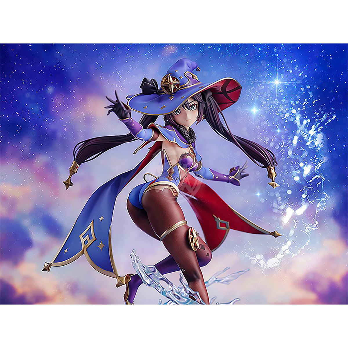 Genshin Impact Mona 1/7 scale figure by Good Smile Company, featuring Mona in her Astral Reflection costume with detailed design.