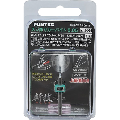 Funtec - Tungsten Carbide Chisel Bits [0.05mm] - ShokuninGunpla