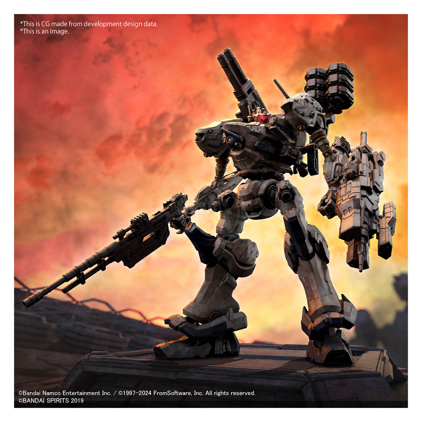 30MM Armored Core VI Fires of Rubicon RaD CC-2000 Orbiter Nightfall