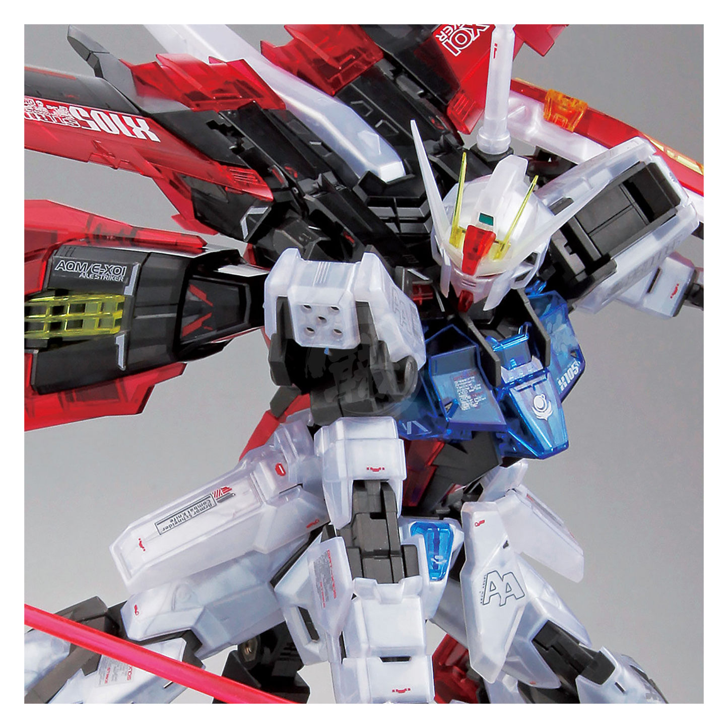 Bandai - MG Aile Strike Gundam [Ver.RM] [Clear Color Ver.] - ShokuninGunpla