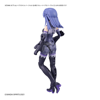 Bandai - 30MS Hair Style Parts [Vol.8] [Straight-3 Purple-1] - ShokuninGunpla