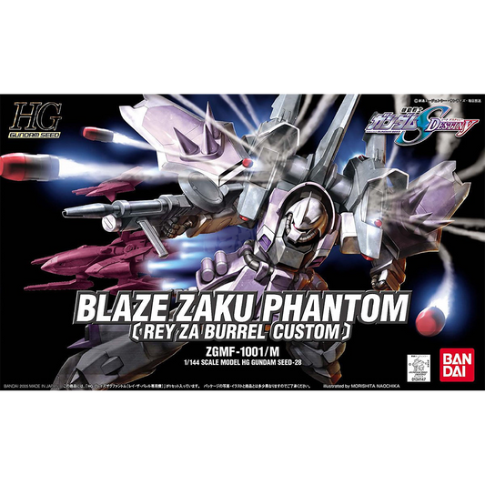 Bandai - HG Blaze Zaku Phantom [Rey Za Burrel Custom] - ShokuninGunpla