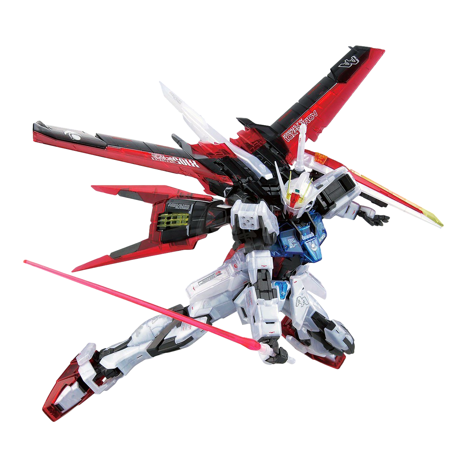 Bandai - MG Aile Strike Gundam [Ver.RM] [Clear Color Ver.] - ShokuninGunpla