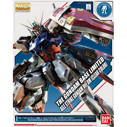 Bandai - MG Aile Strike Gundam [Ver.RM] [Clear Color Ver.] - ShokuninGunpla