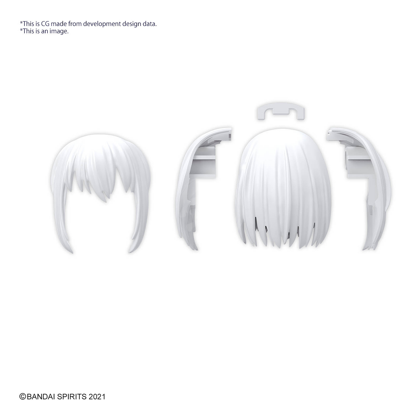 30MS Hair Style Parts [Vol.10] [Medium-3 White-1]