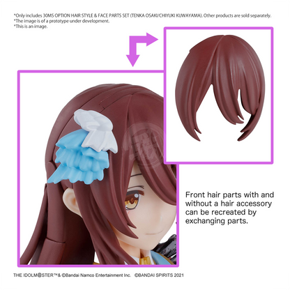 Bandai - 30MS Option Hair Style & Face Parts Set (Tenka Osaki/Chiyuki Kuwayama) - ShokuninGunpla