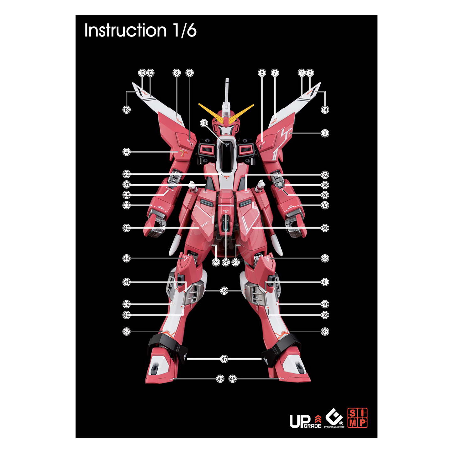 HG Infinite Justice Gundam Type II Waterslide Decals [UV] - ShokuninGunpla