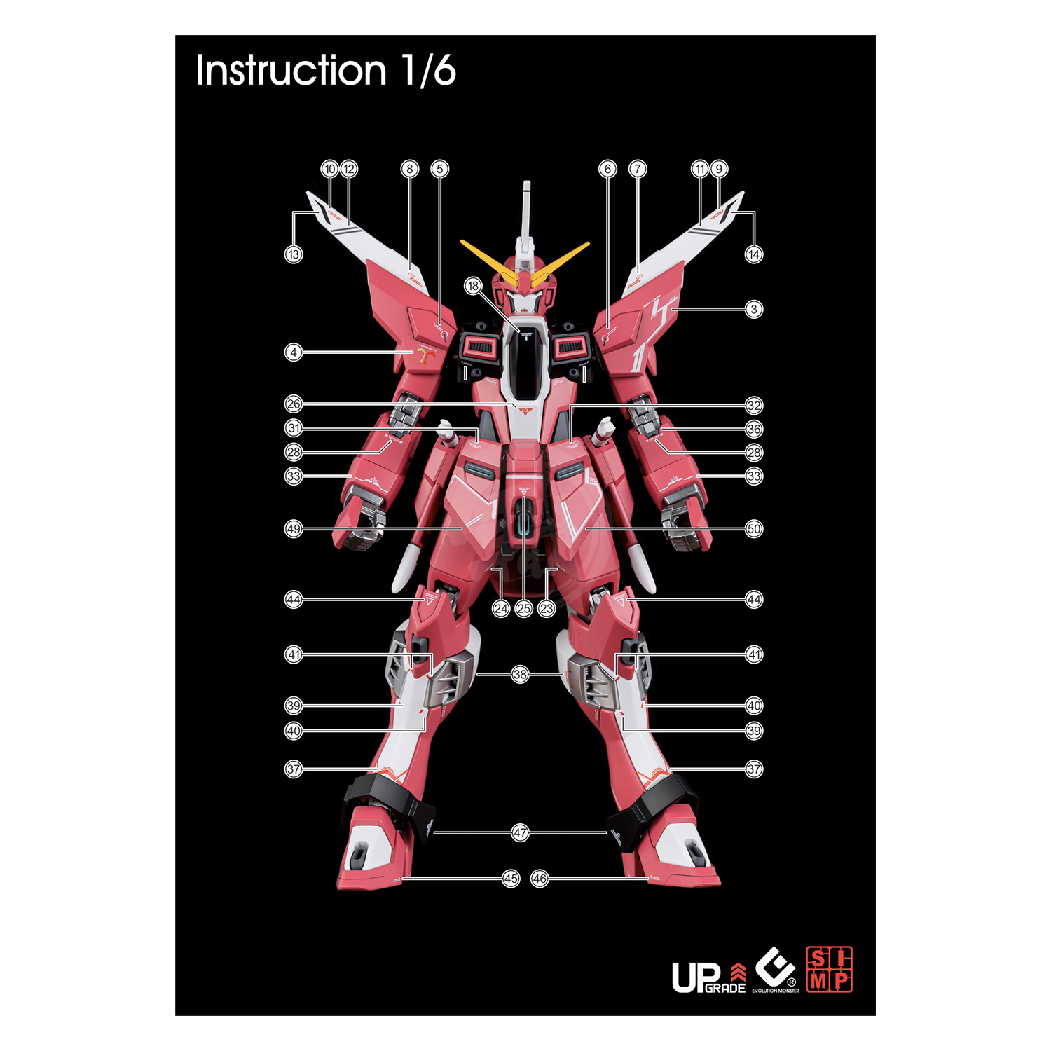 HG Infinite Justice Gundam Type II Waterslide Decals [UV] - ShokuninGunpla