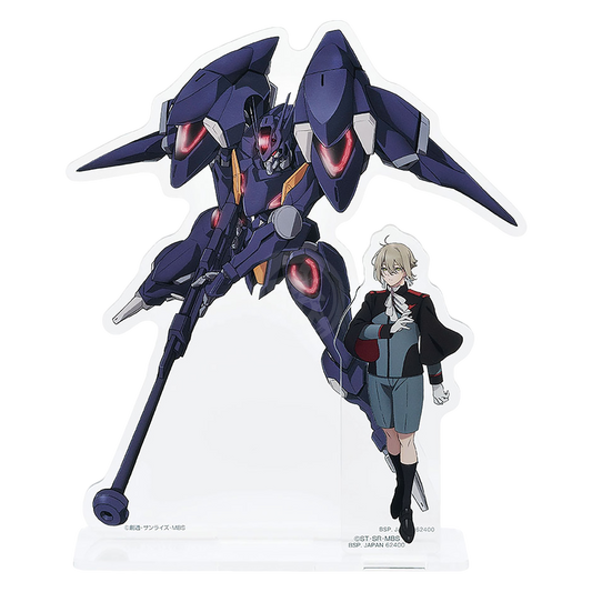 Bandai - Gunpla Package Art Acrylic Stand - Gundam Pharact & Elan Ceres [Ichiban Kuji Prize D] - ShokuninGunpla