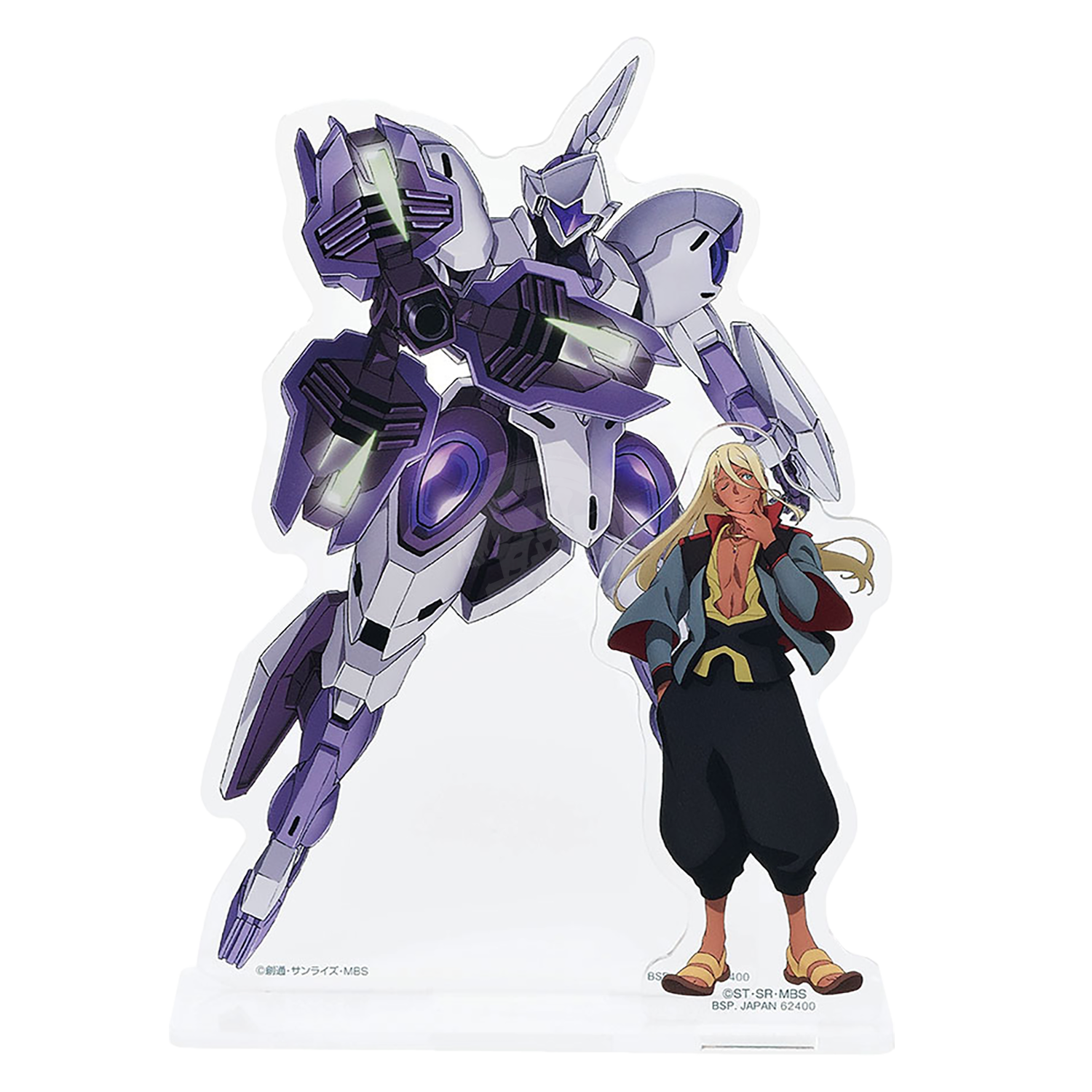 Bandai - Gunpla Package Art Acrylic Stand - Michaelis & Shaddiq Zenelli [Ichiban Kuji Prize E] - ShokuninGunpla