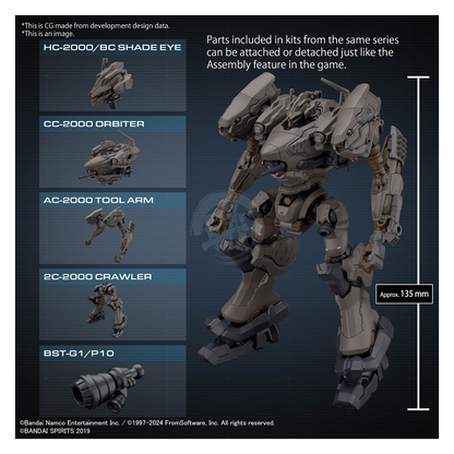 30MM Armored Core VI Fires of Rubicon RaD CC-2000 Orbiter Nightfall