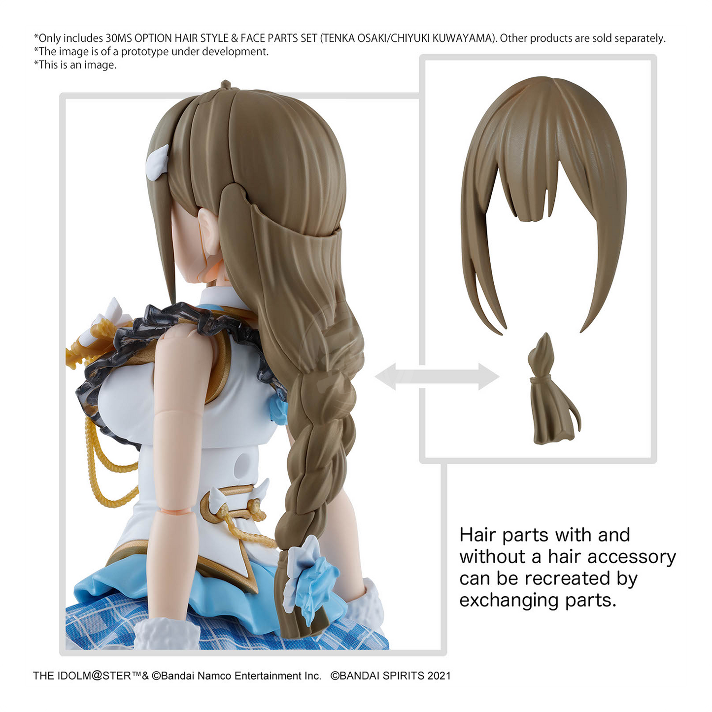 Bandai - 30MS Option Hair Style & Face Parts Set (Tenka Osaki/Chiyuki Kuwayama) - ShokuninGunpla