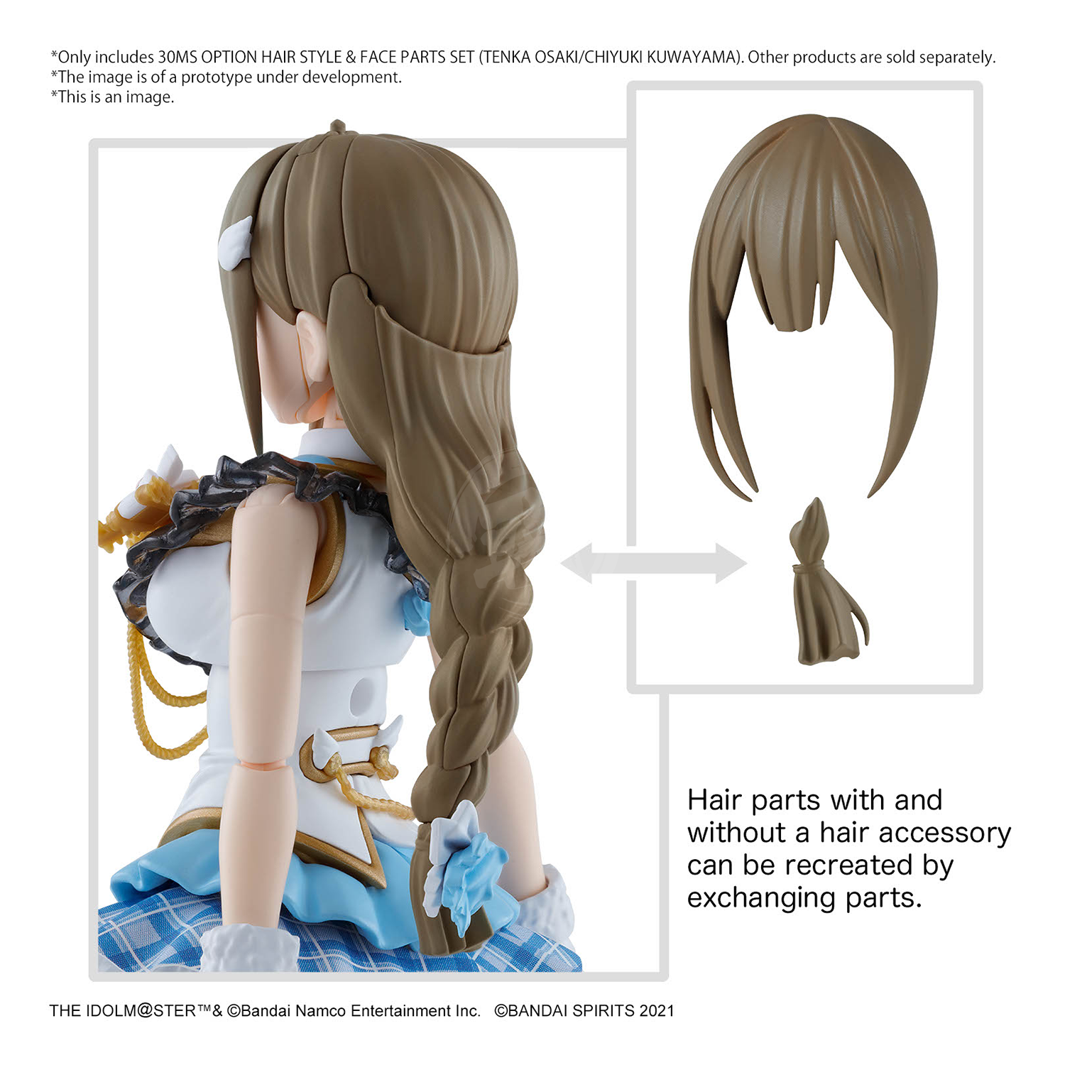 Bandai - 30MS Option Hair Style & Face Parts Set (Tenka Osaki/Chiyuki Kuwayama) - ShokuninGunpla