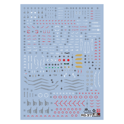 RG God Gundam Waterslide Decals [UV]