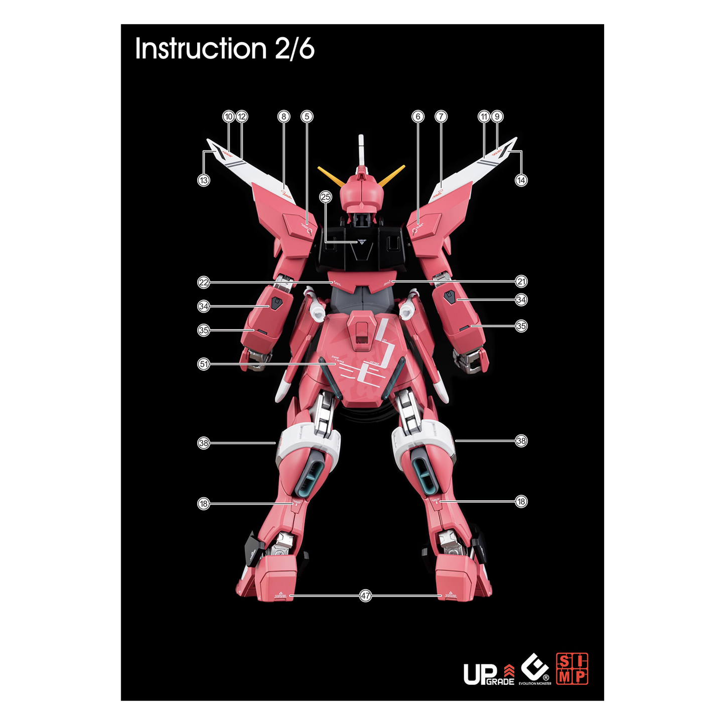 HG Infinite Justice Gundam Type II Waterslide Decals [UV] - ShokuninGunpla