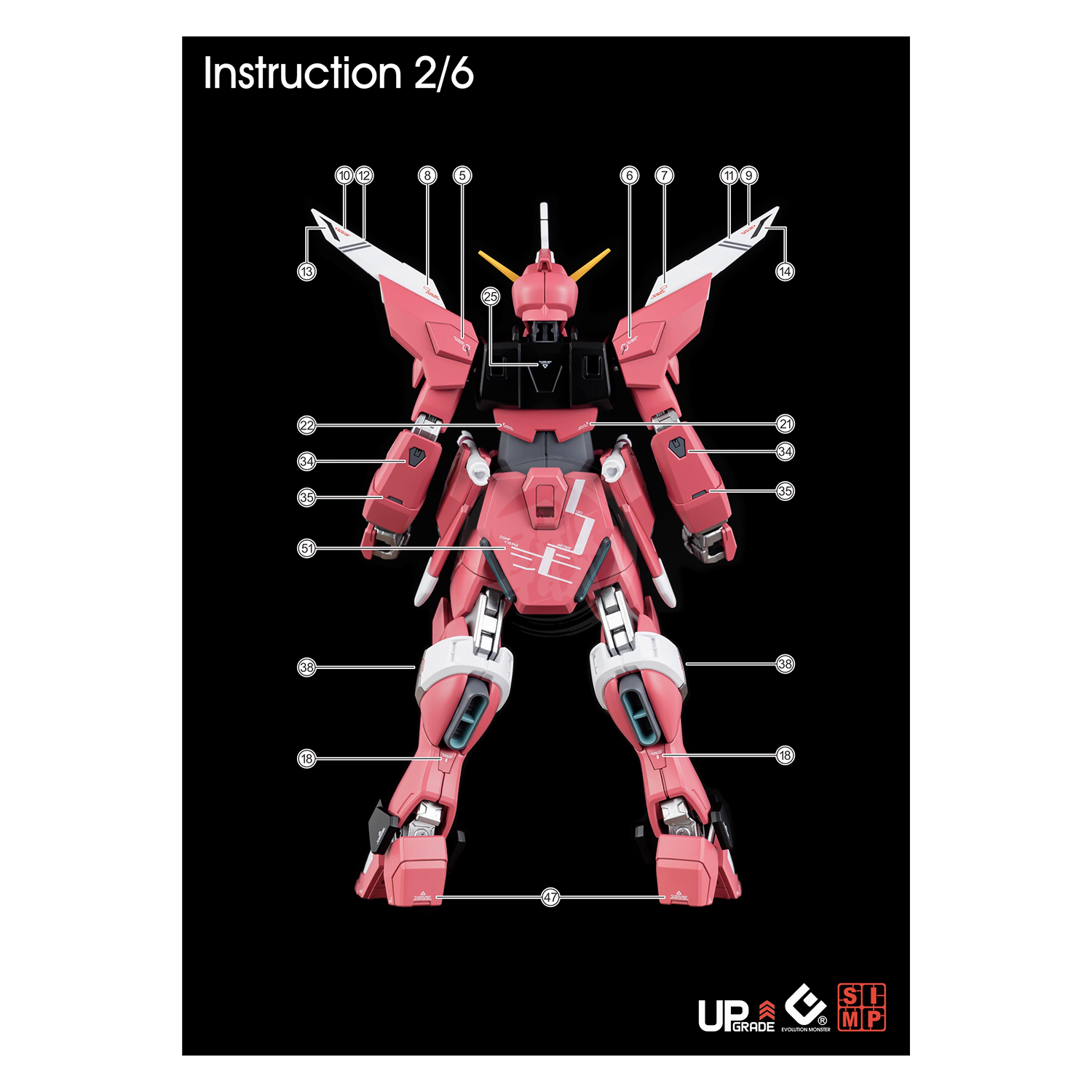 HG Infinite Justice Gundam Type II Waterslide Decals [UV] - ShokuninGunpla