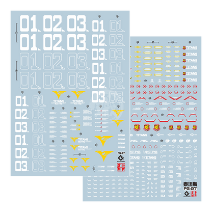 EVO Studio - PG Gundam Mk-II [TITANS] Waterslide Decals - ShokuninGunpla