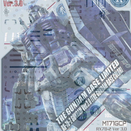 MG RX-78-2 Gundam [Ver. 3.0] [The Gundam Base Colorway] Waterslide Decals [UV]